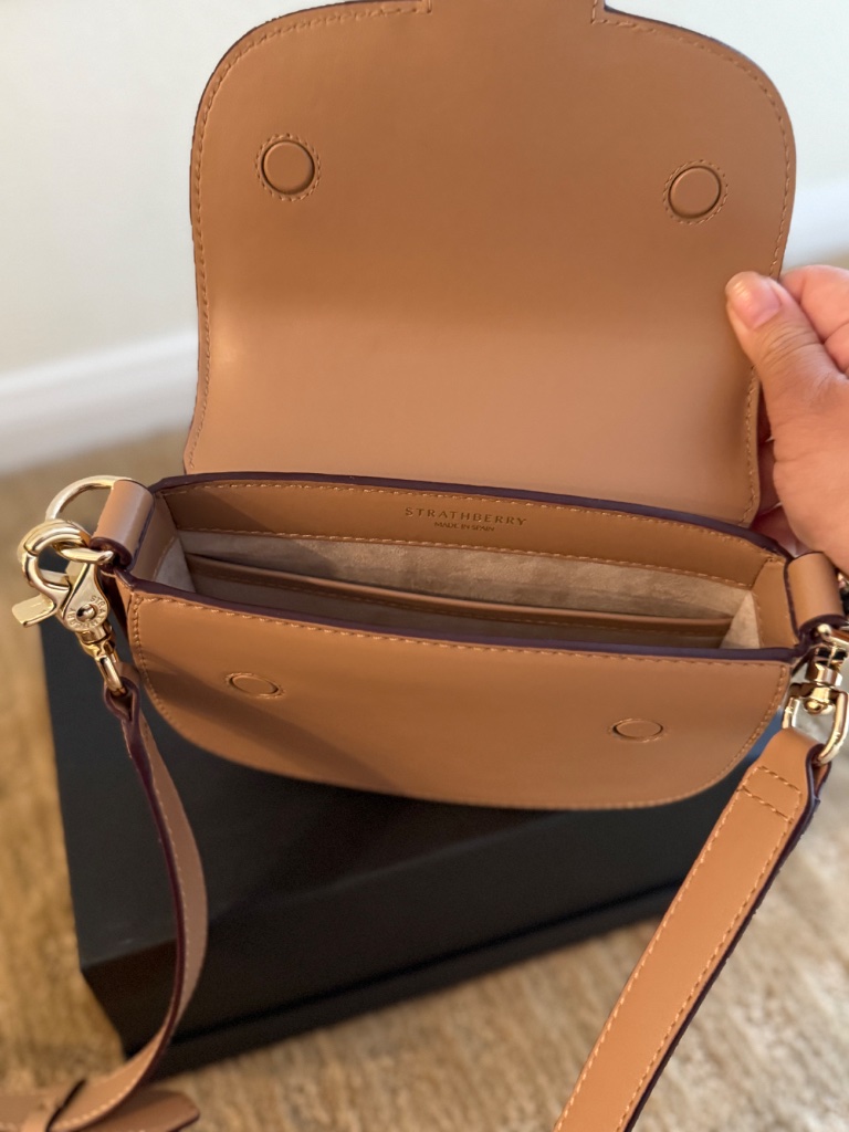 Strathberry Mini Bay Caramel Crossbody Leather Bag - Excellent Condition — image 8 of 8